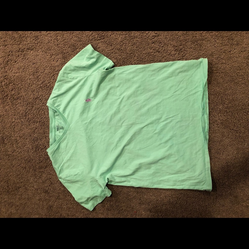 MENS Mint green polo V-neck